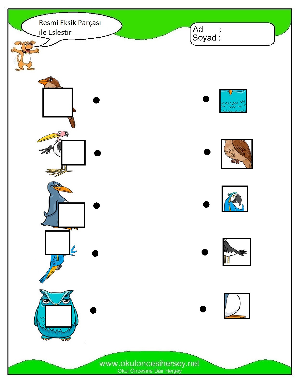 Resmi Eksik Parçası İle Eşleştir