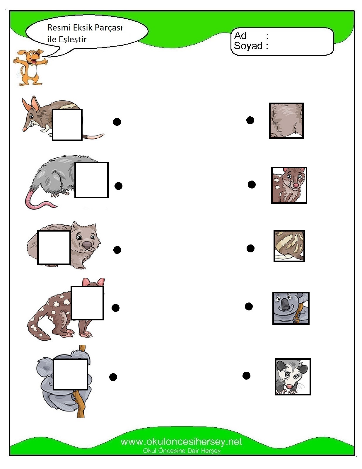 Resmi Eksik Parçası İle Eşleştir
