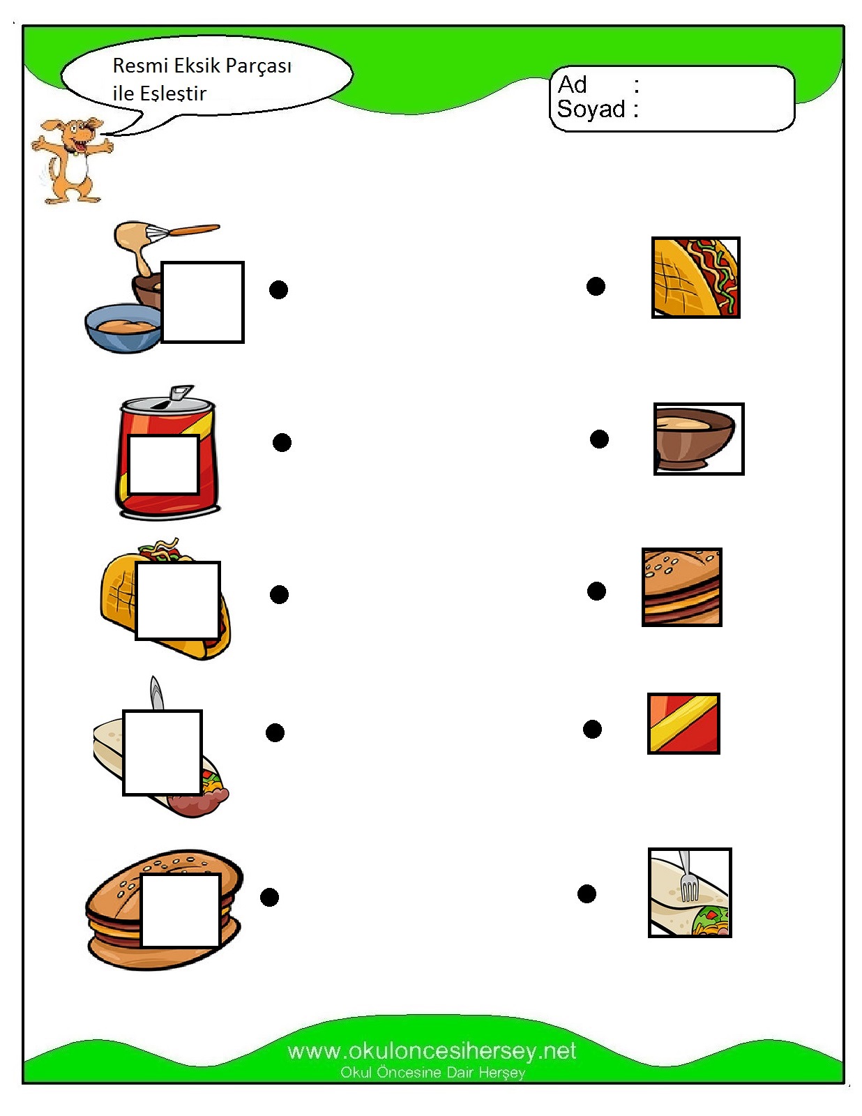Resmi Eksik Parçası İle Eşleştir