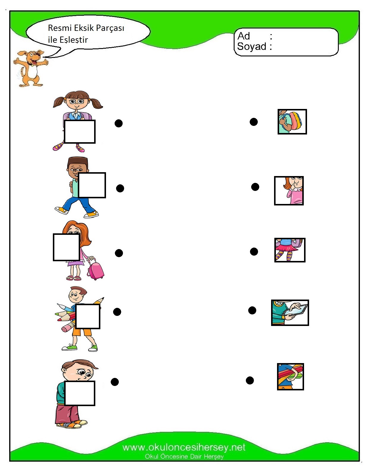 Resmi Eksik Parçası İle Eşleştir