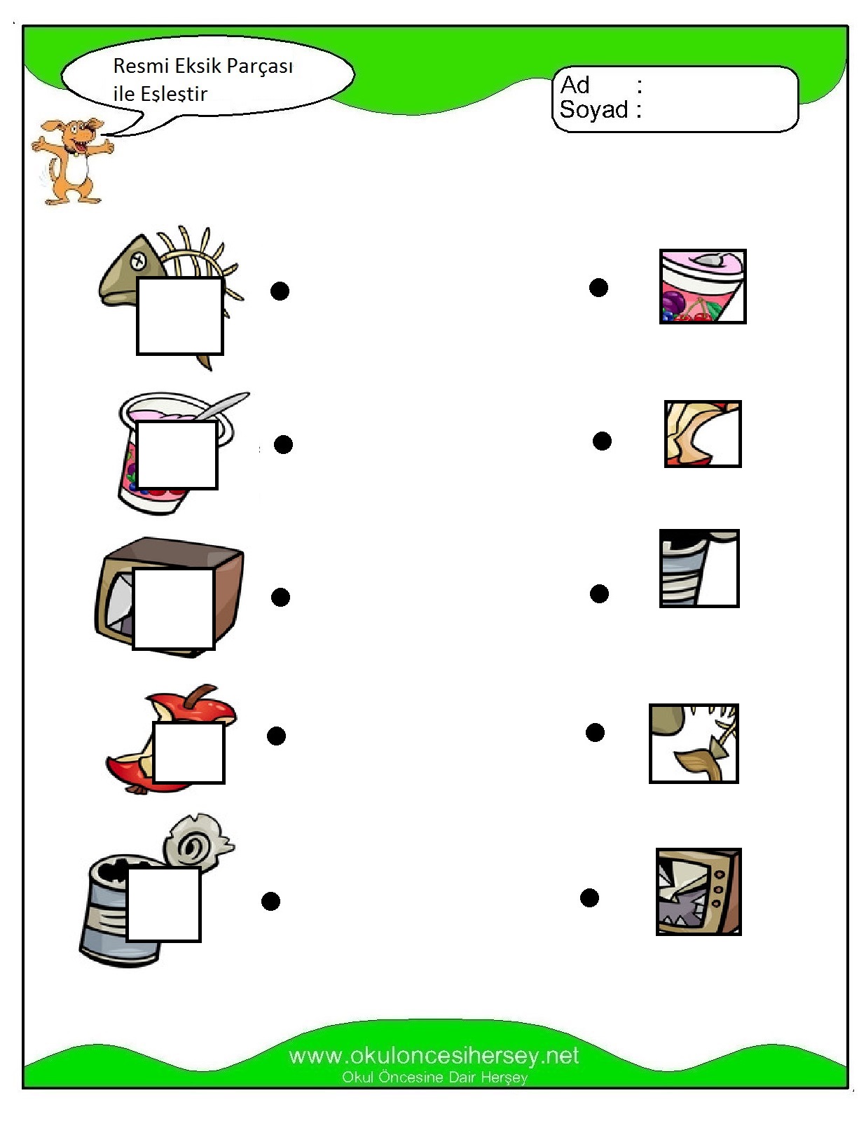 Resmi Eksik Parçası İle Eşleştir