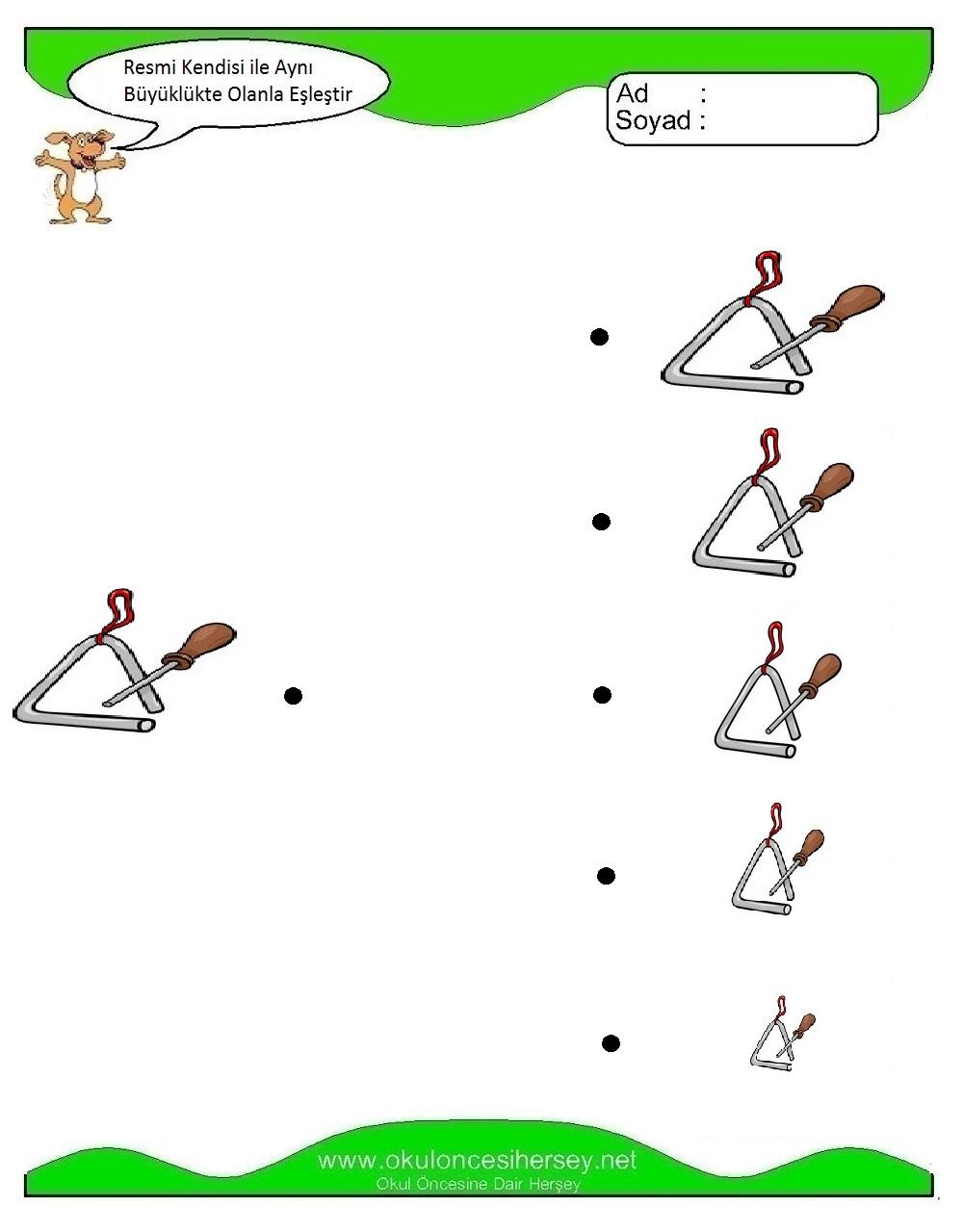 Resmi Aynı Büyüklükte Olan İle Eşleştir