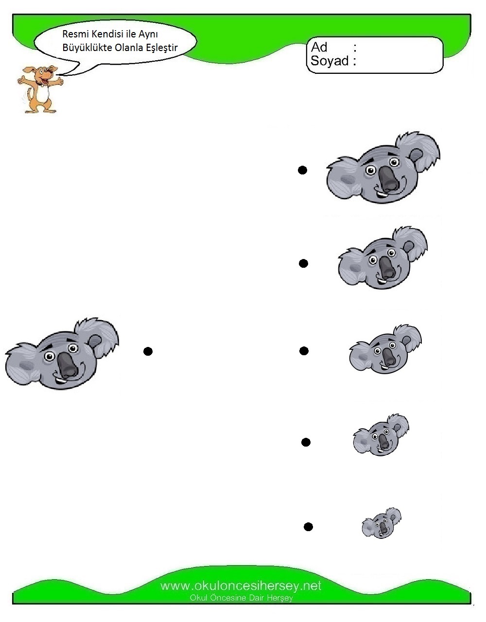 Resmi Aynı Büyüklükte Olan İle Eşleştir