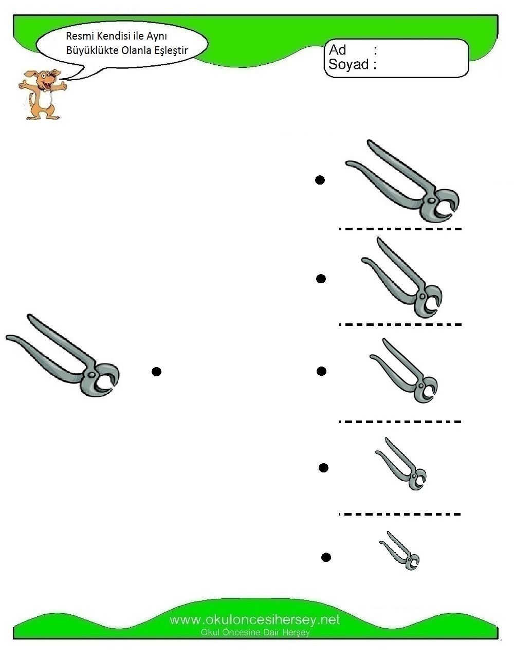 Resmi Aynı Büyüklükte Olan İle Eşleştir