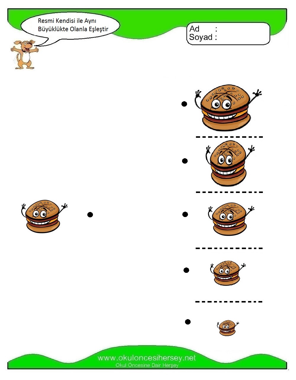 Resmi Aynı Büyüklükte Olan İle Eşleştir