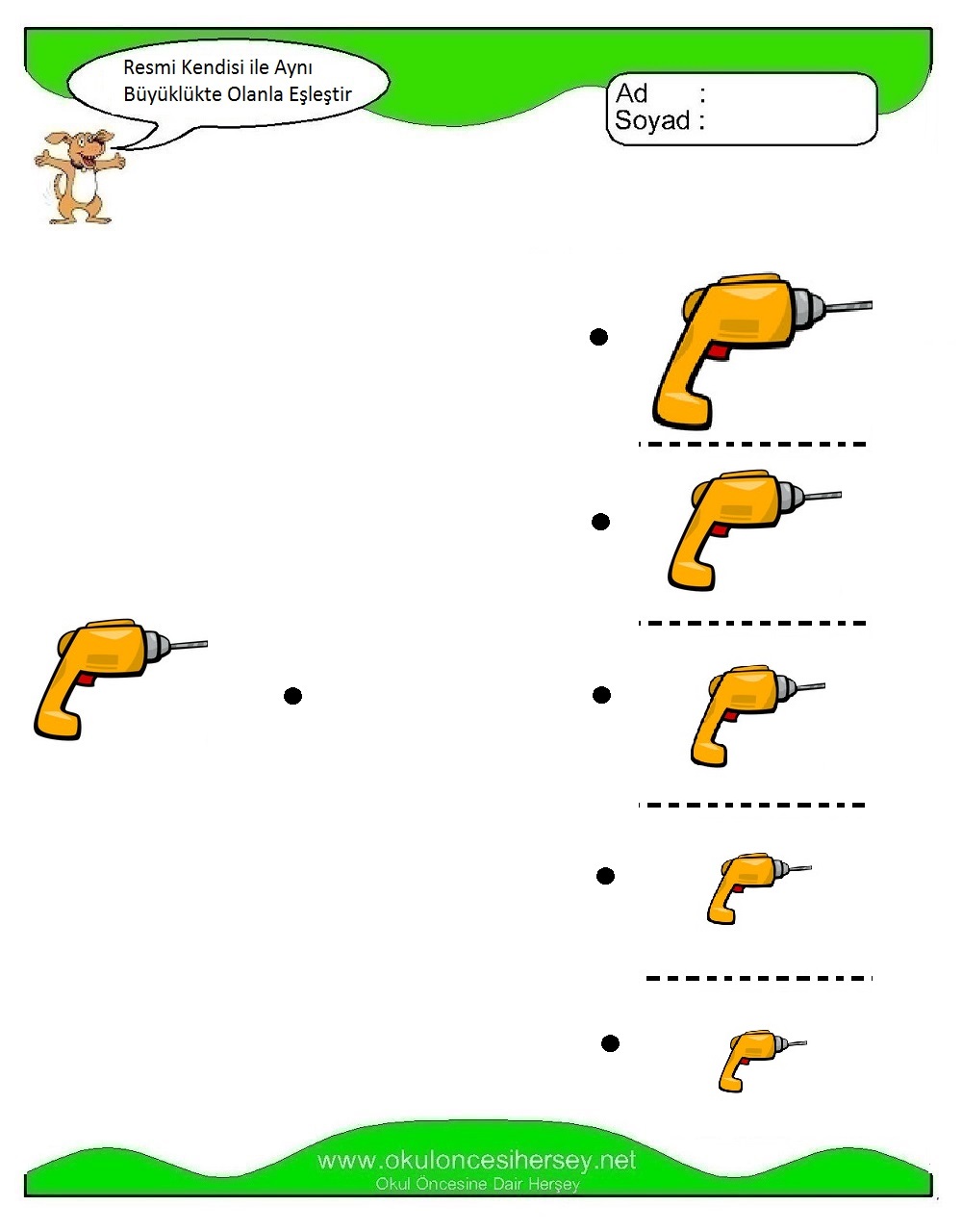 Resmi Aynı Büyüklükte Olan İle Eşleştir