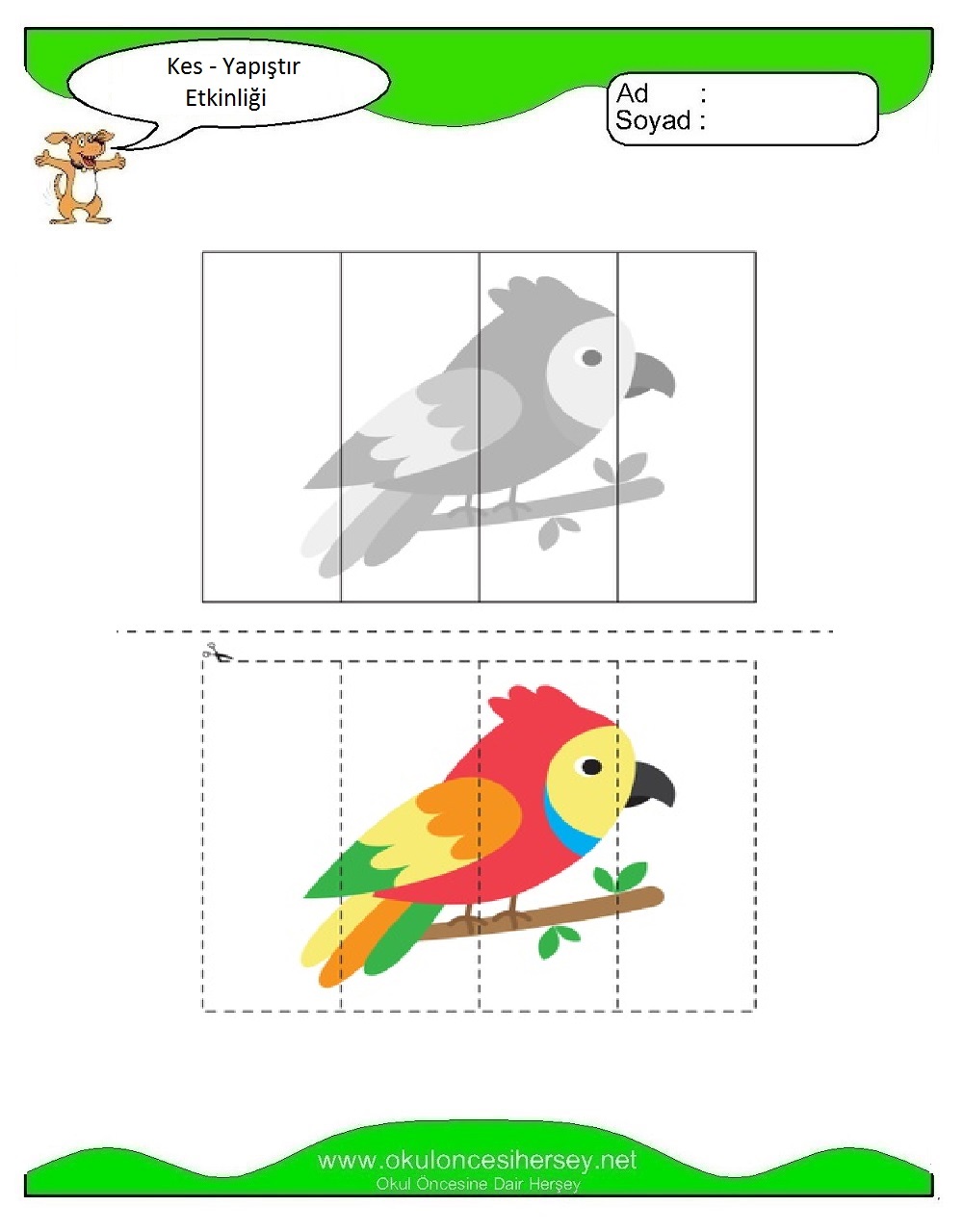 Kes Yapıştır Çalışmaları