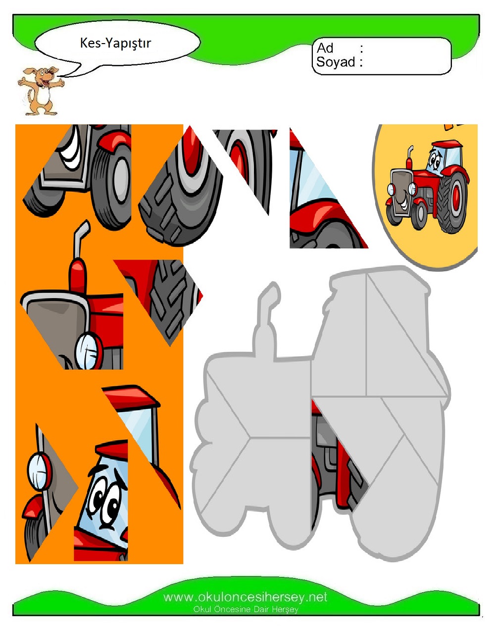 Kes Yapıştır Çalışmaları