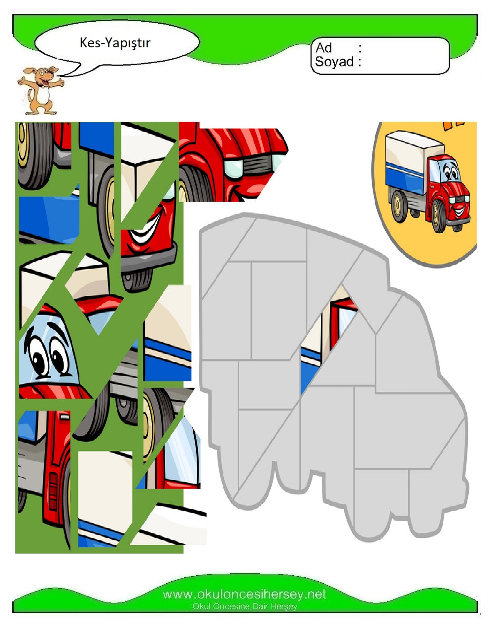 Kes Yapıştır Çalışmaları