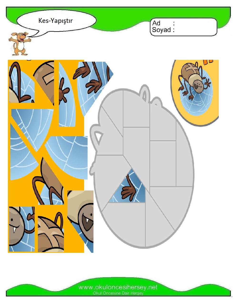 Kes Yapıştır Çalışmaları