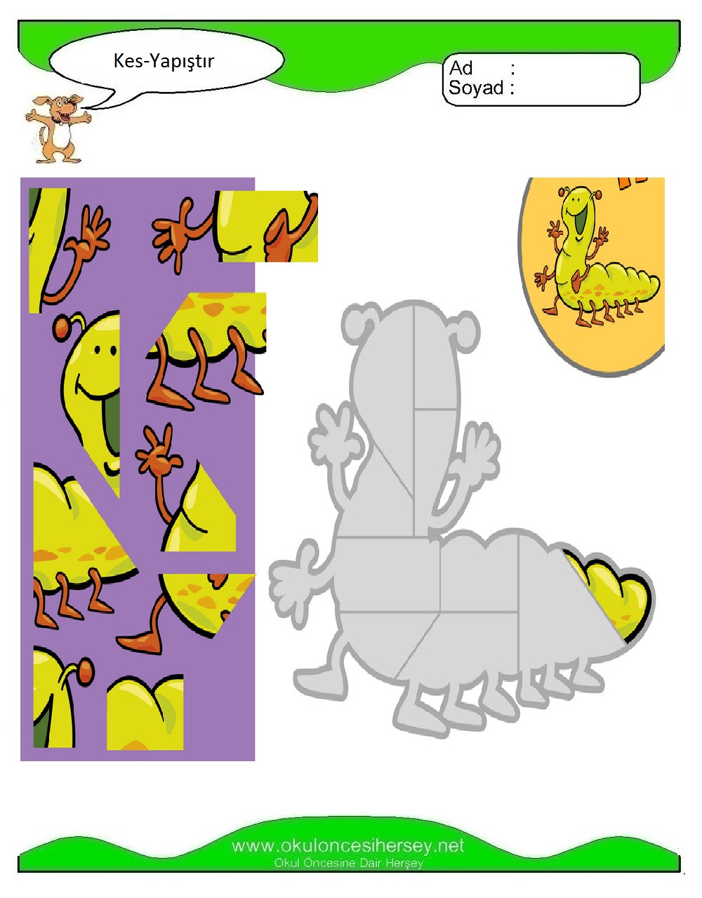 Kes Yapıştır Çalışmaları