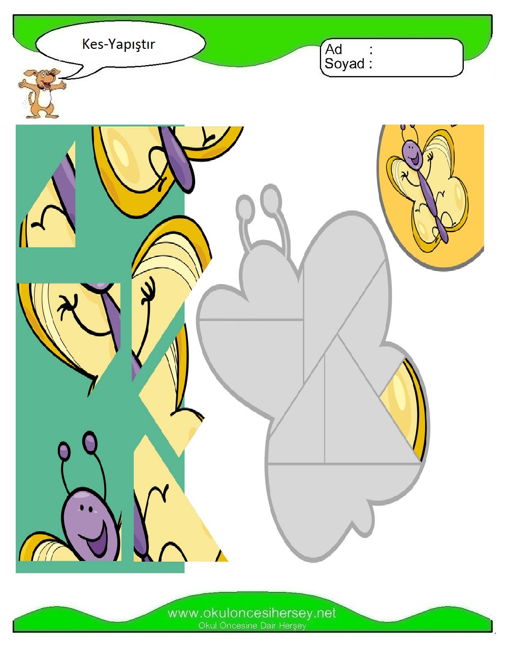 Kes Yapıştır Çalışmaları