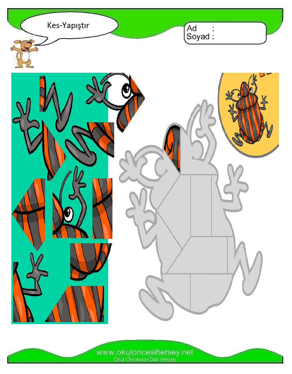 Kes Yapıştır Çalışmaları