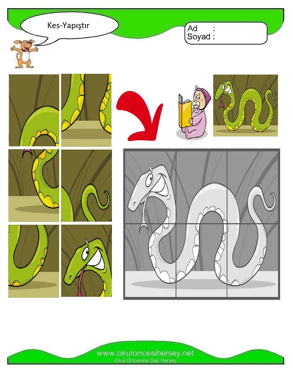 Kes Yapıştır Çalışmaları