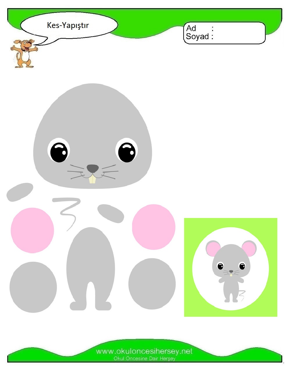 Kes Yapıştır Çalışmaları