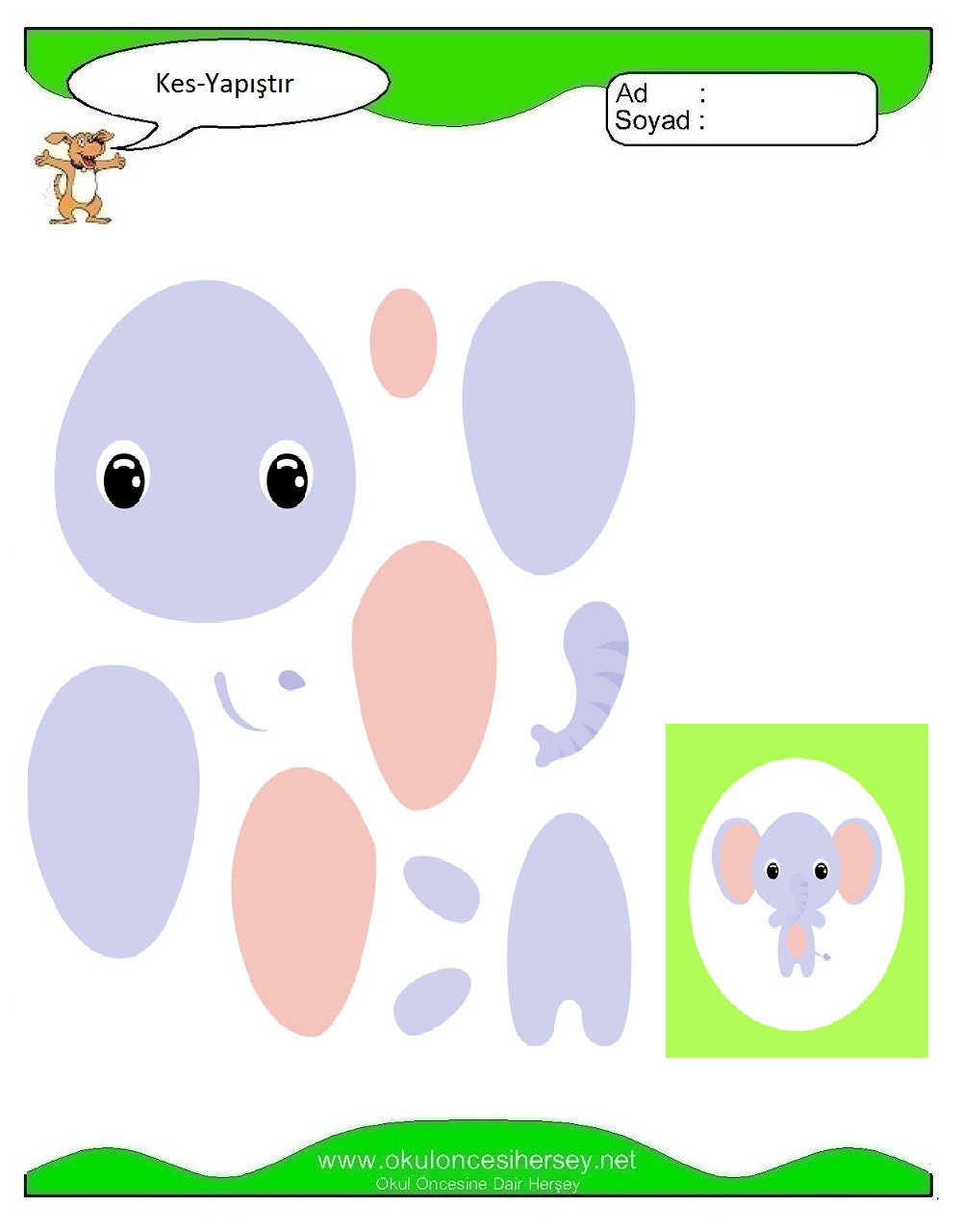 Kes Yapıştır Çalışmaları