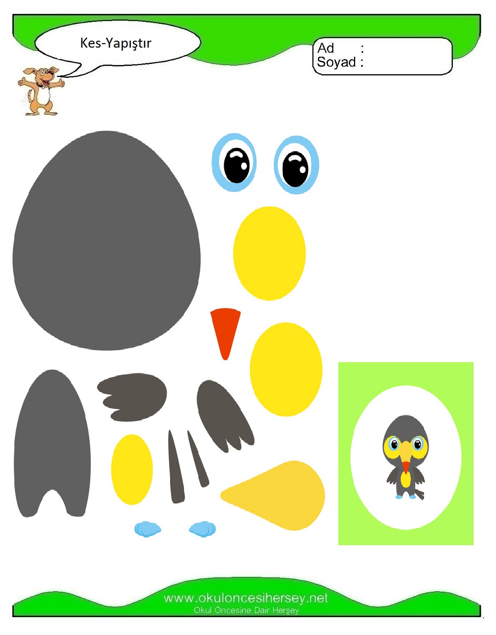 Kes Yapıştır Çalışmaları