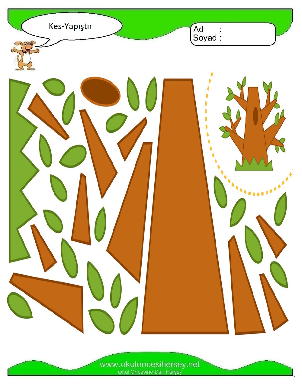 Kes Yapıştır Çalışmaları