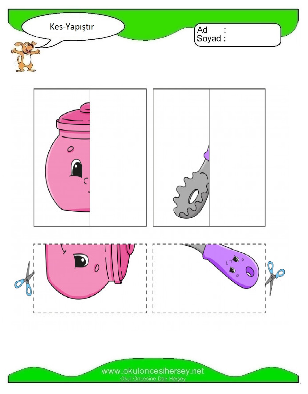 Kes Yapıştır Çalışmaları