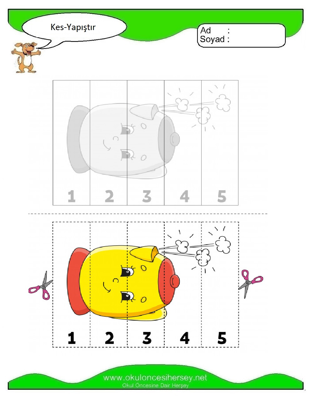 Kes Yapıştır Çalışmaları