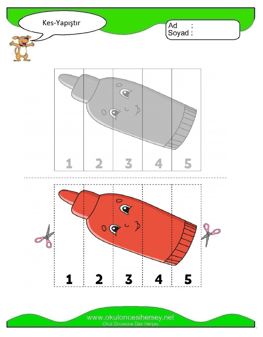 Kes Yapıştır Çalışmaları