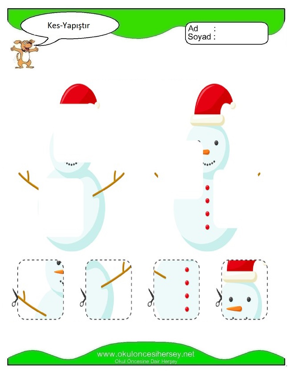 Kes Yapıştır Çalışmaları