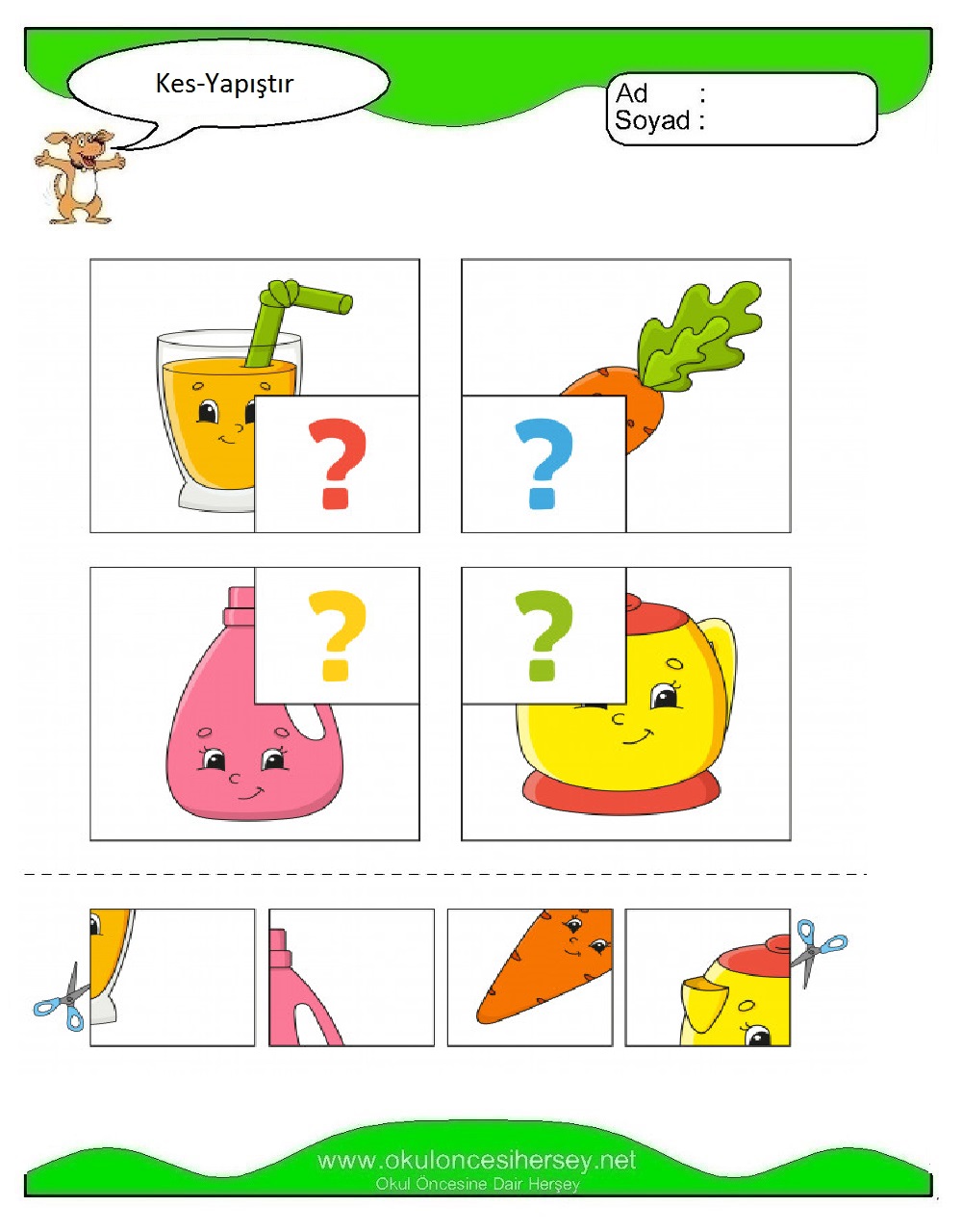 Kes Yapıştır Çalışmaları