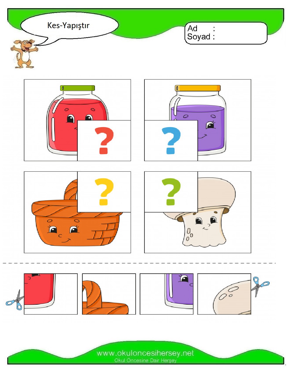 Kes Yapıştır Çalışmaları