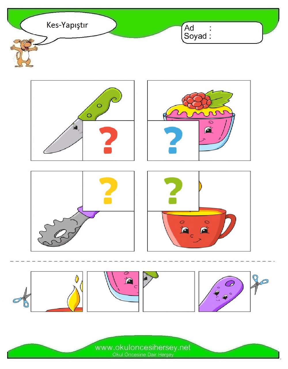 Kes Yapıştır Çalışmaları