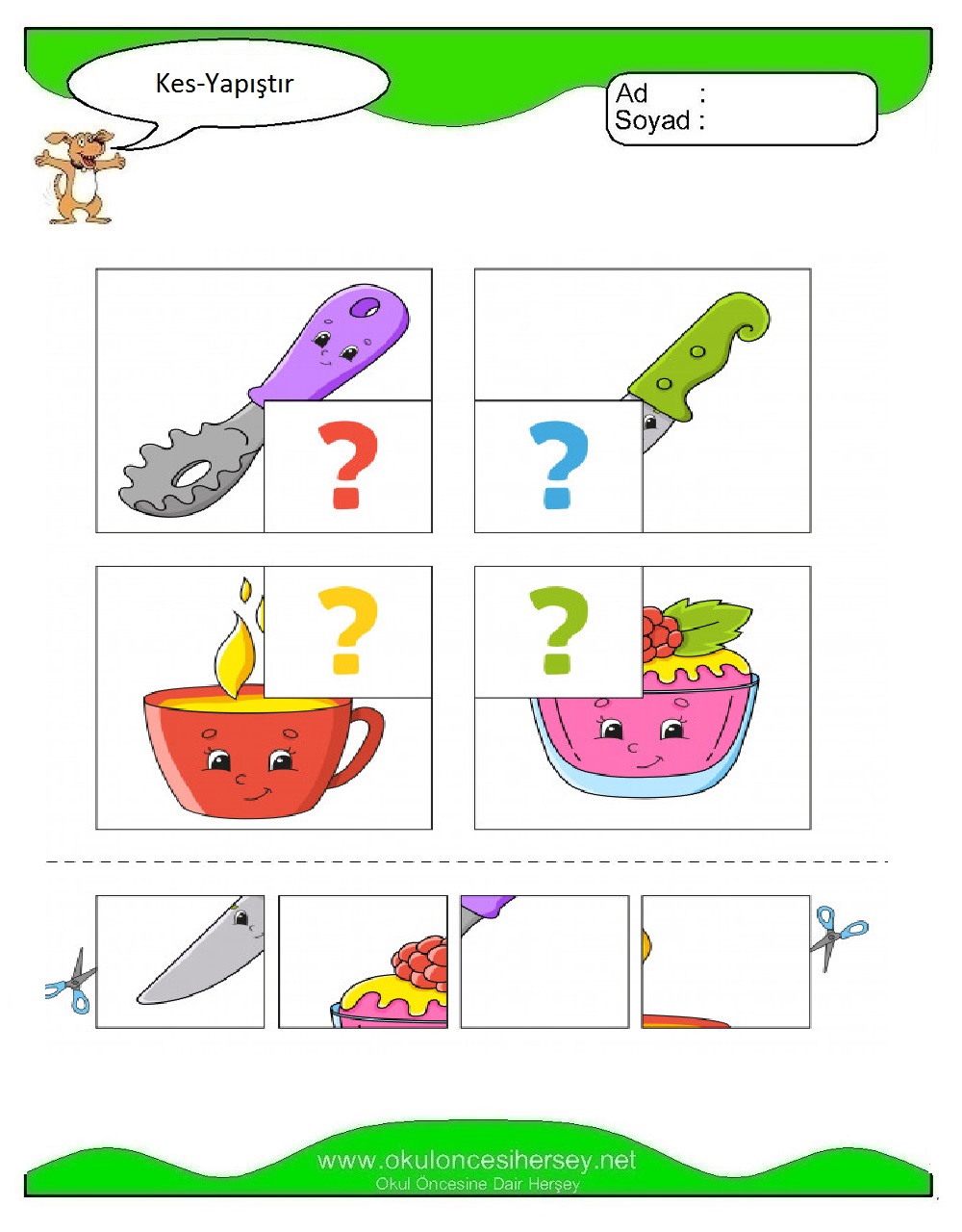 Kes Yapıştır Çalışmaları