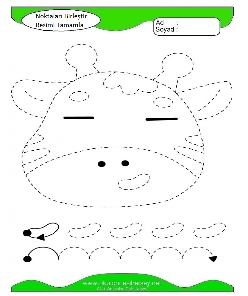 okul öncesi çizgi çalışmaları