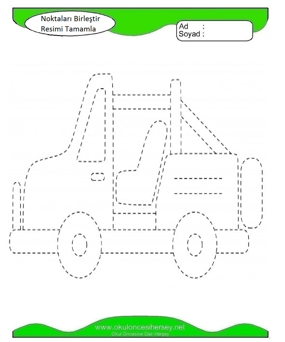 okul öncesi çizgi çalışmaları