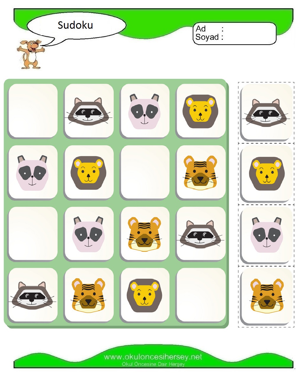 Resimli Sudoku Bulmaca