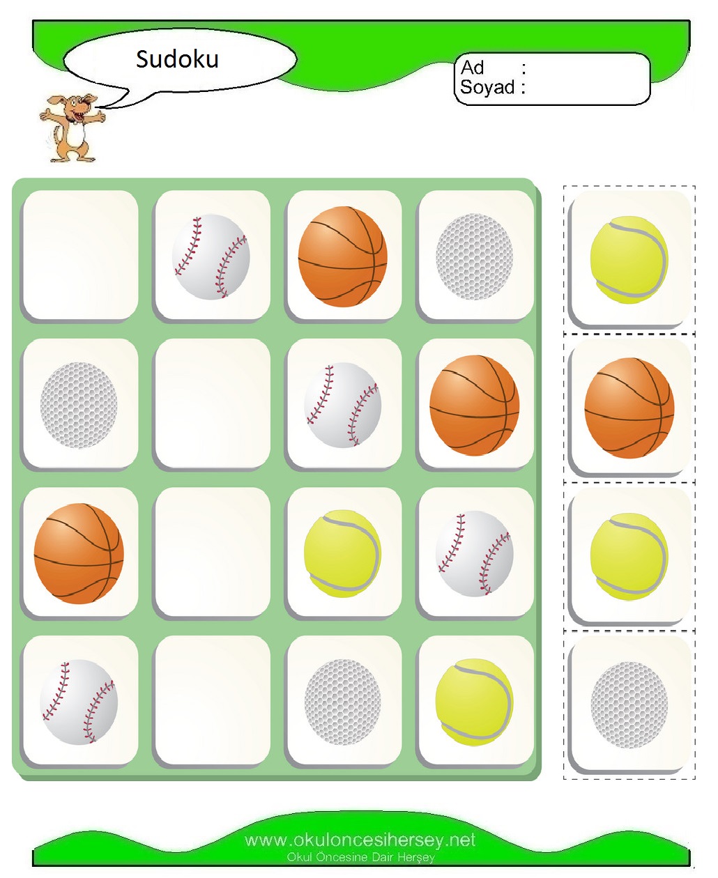 Resimli Sudoku Bulmaca