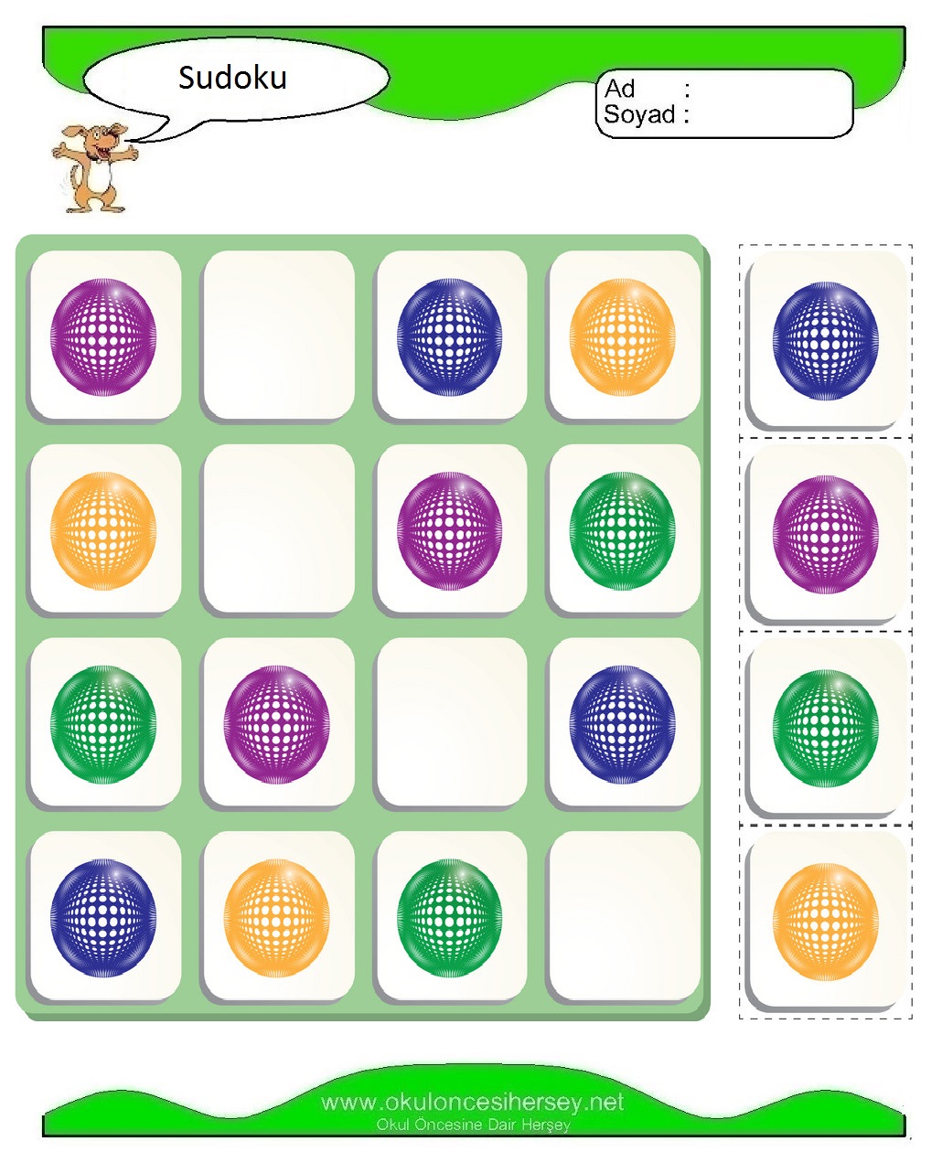 Resimli Sudoku Bulmaca