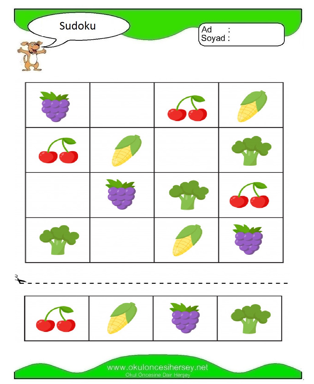 Resimli Sudoku Bulmaca