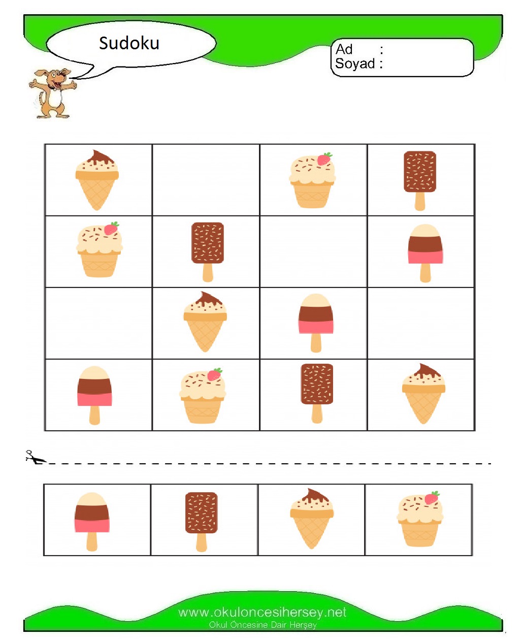 Resimli Sudoku Bulmaca