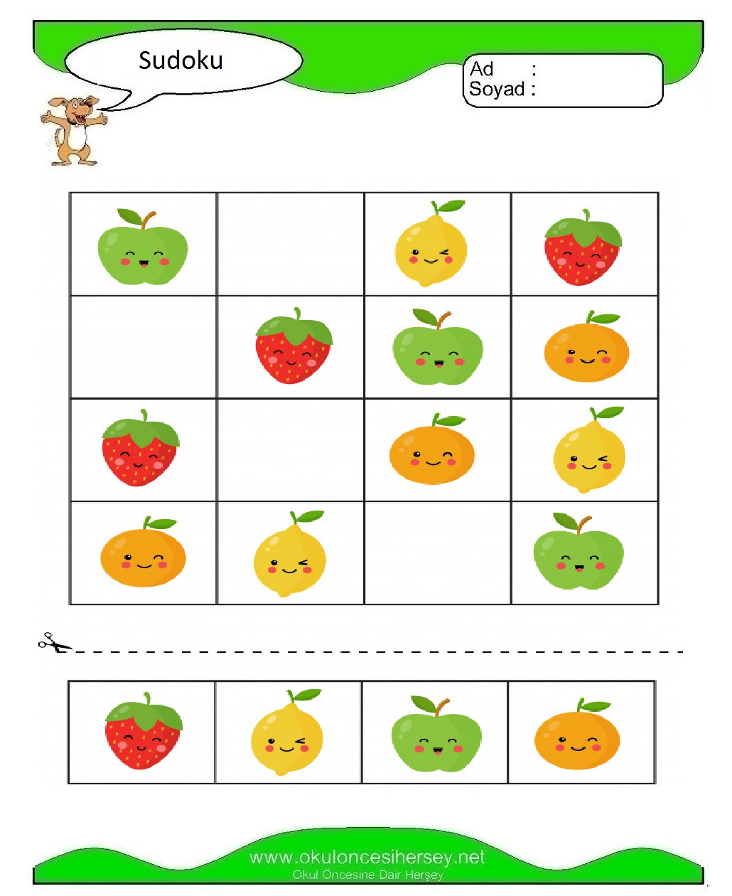 Resimli Sudoku Bulmaca