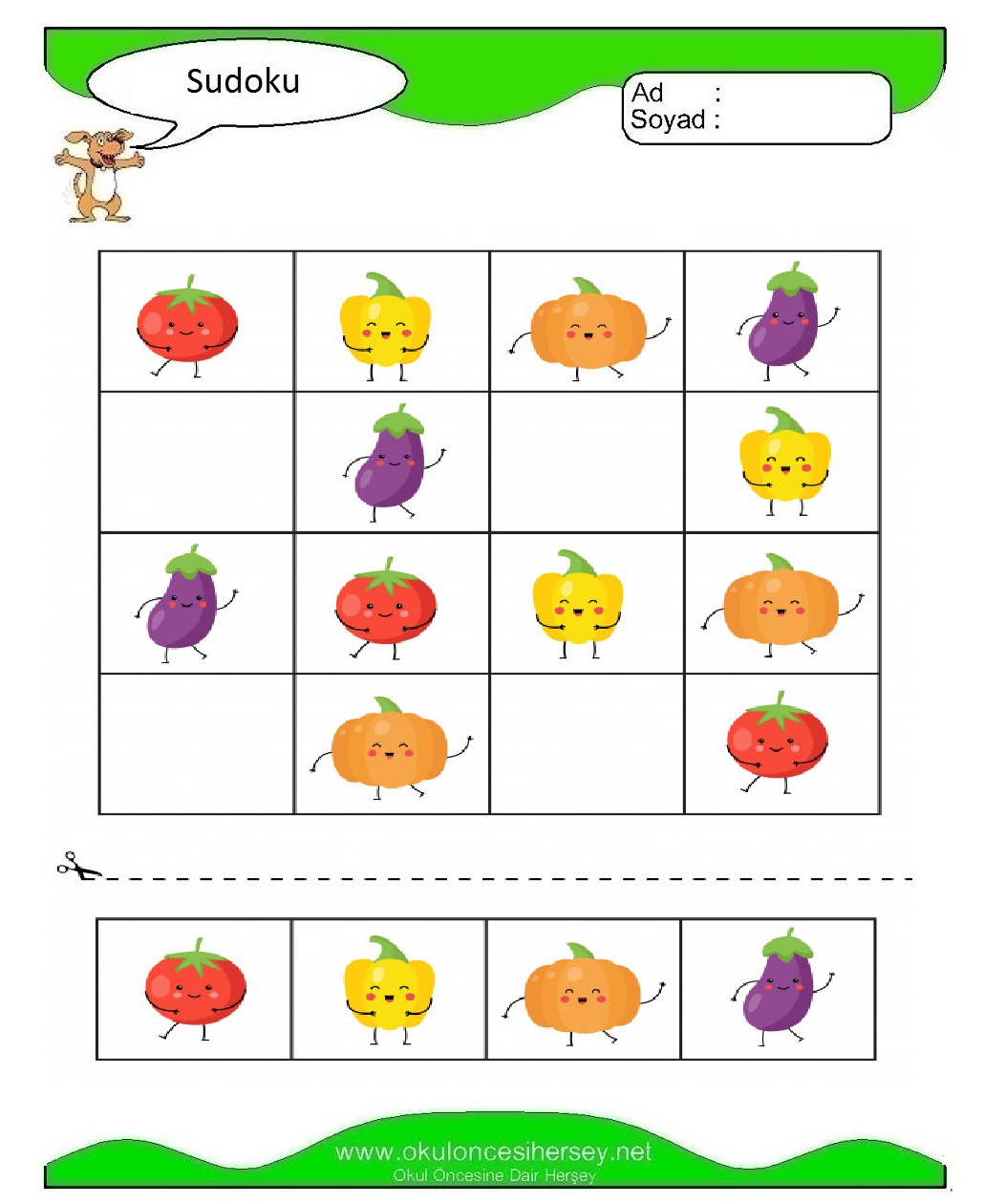 Resimli Sudoku Bulmaca