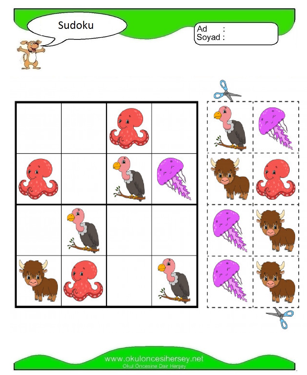 Resimli Sudoku Bulmaca