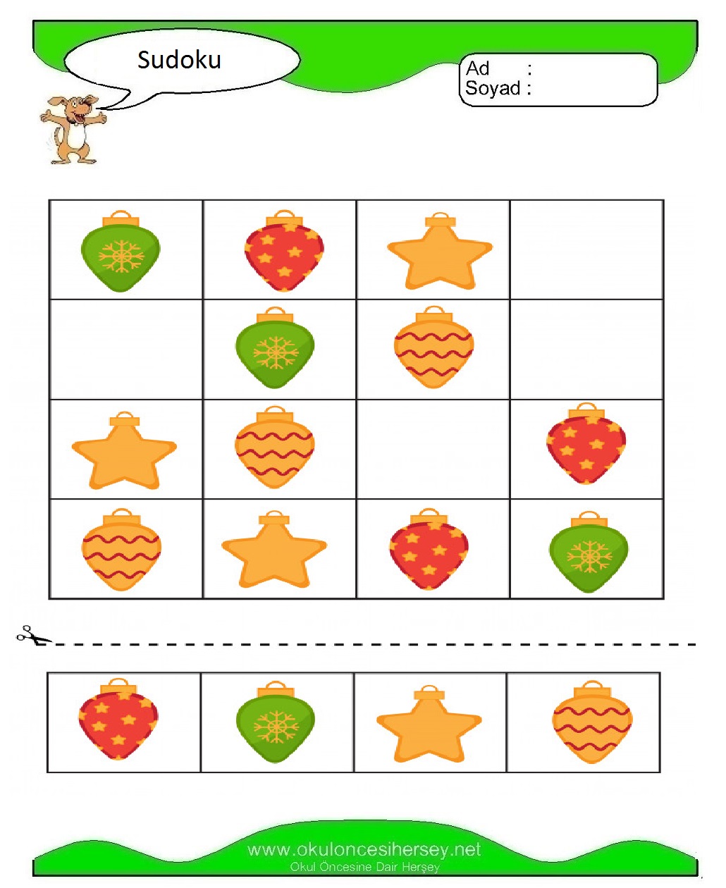 Resimli Sudoku Bulmaca