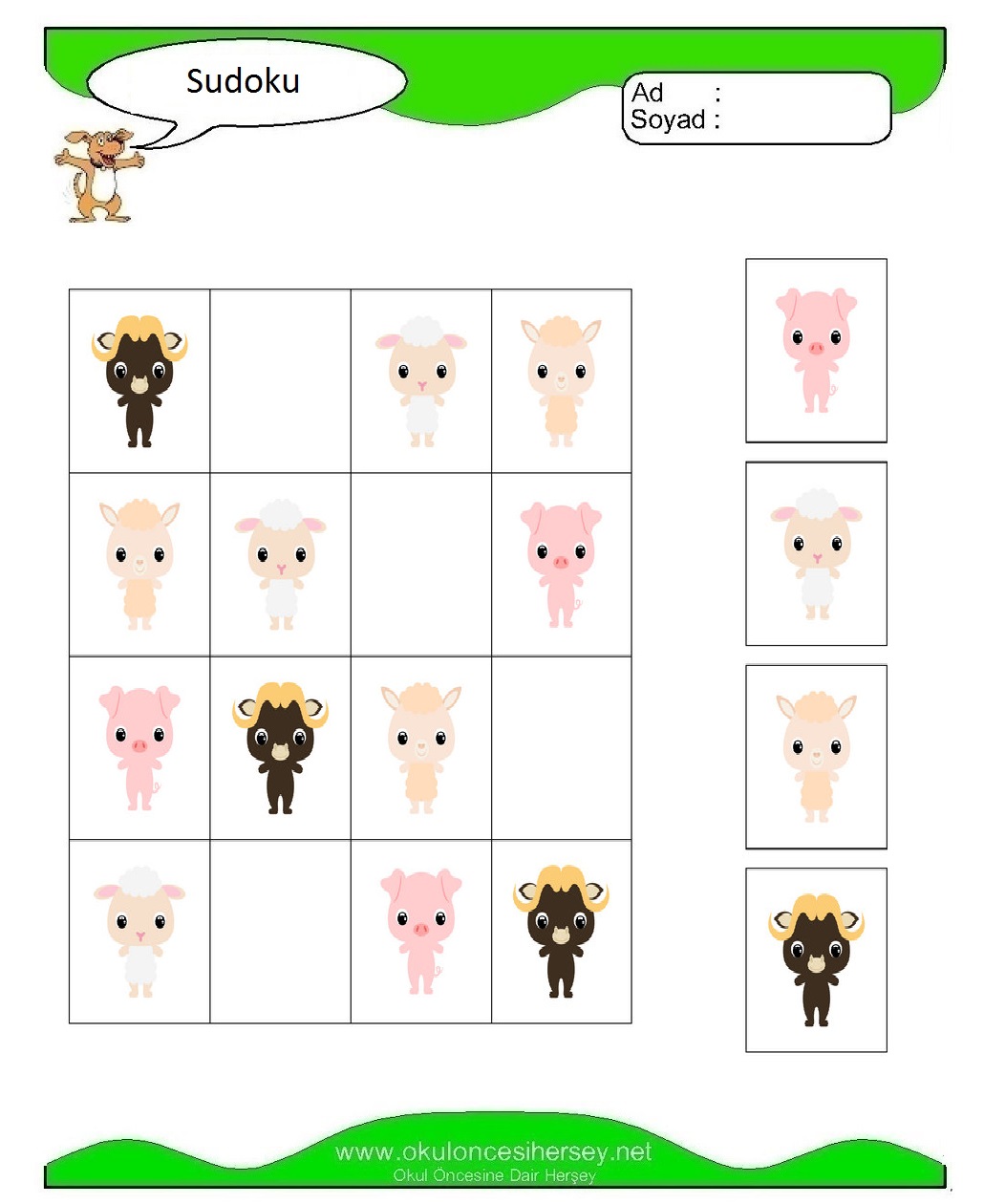 Resimli Sudoku Bulmaca