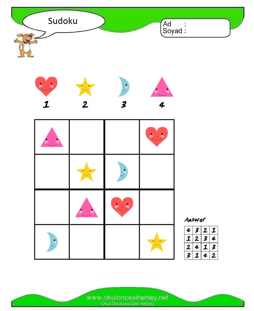 Resimli Sudoku Bulmaca