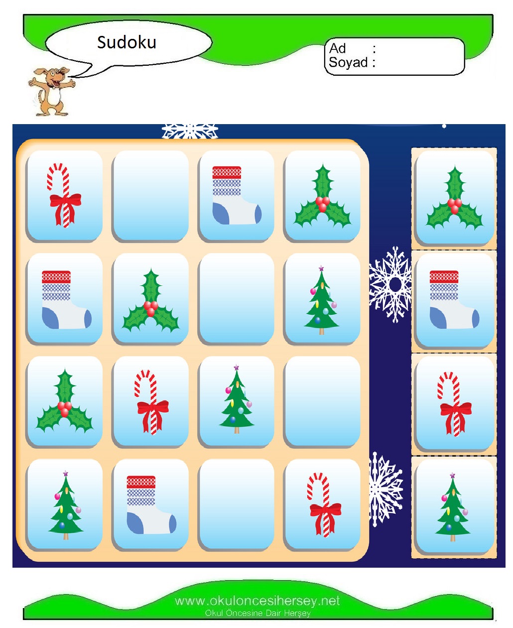 Resimli Sudoku Bulmaca