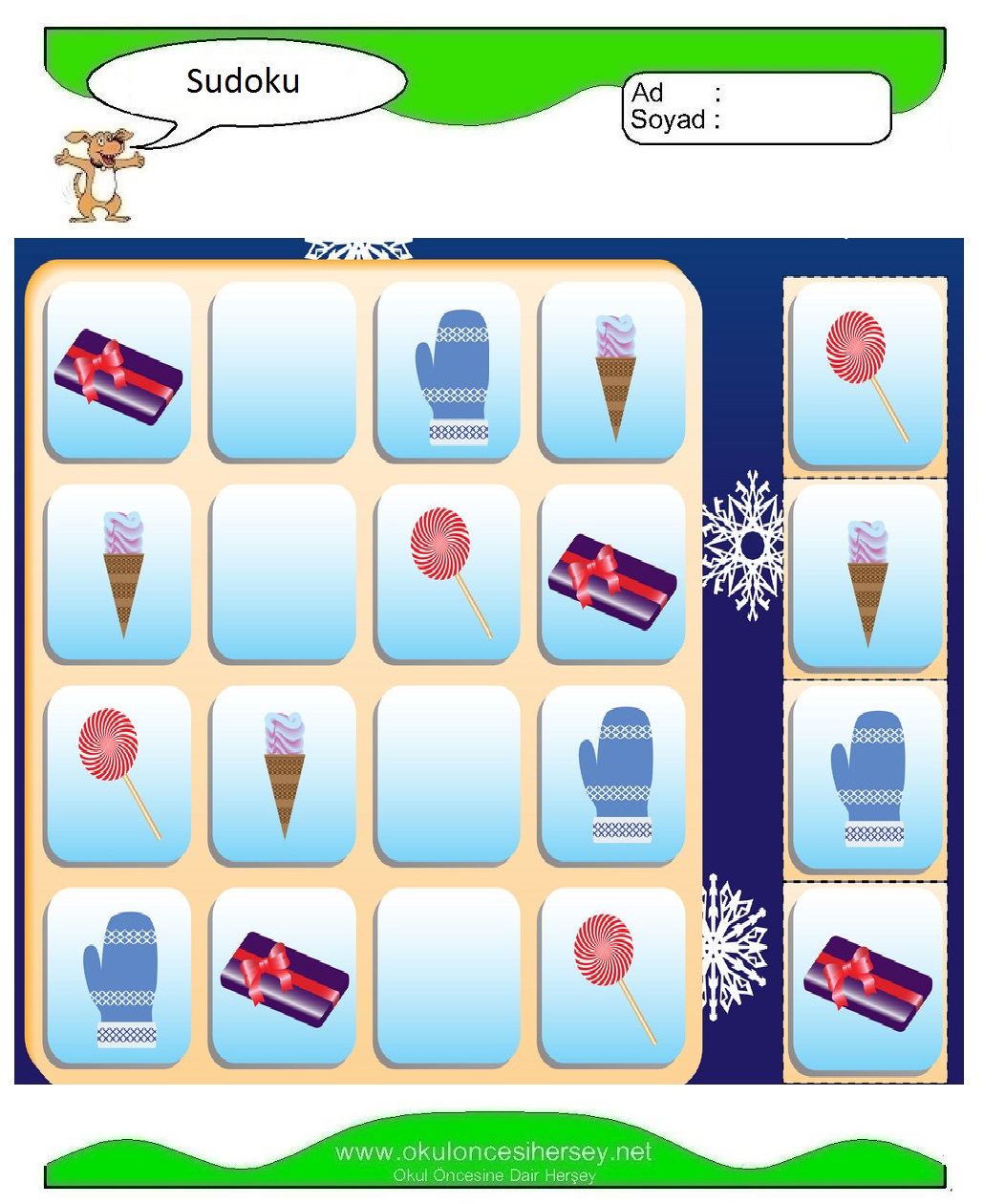 Resimli Sudoku Bulmaca