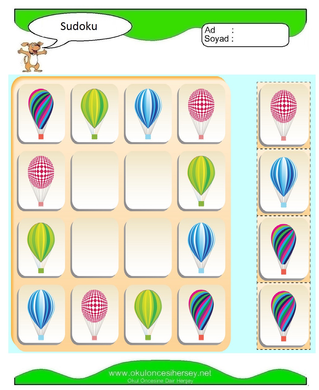 Resimli Sudoku Bulmaca