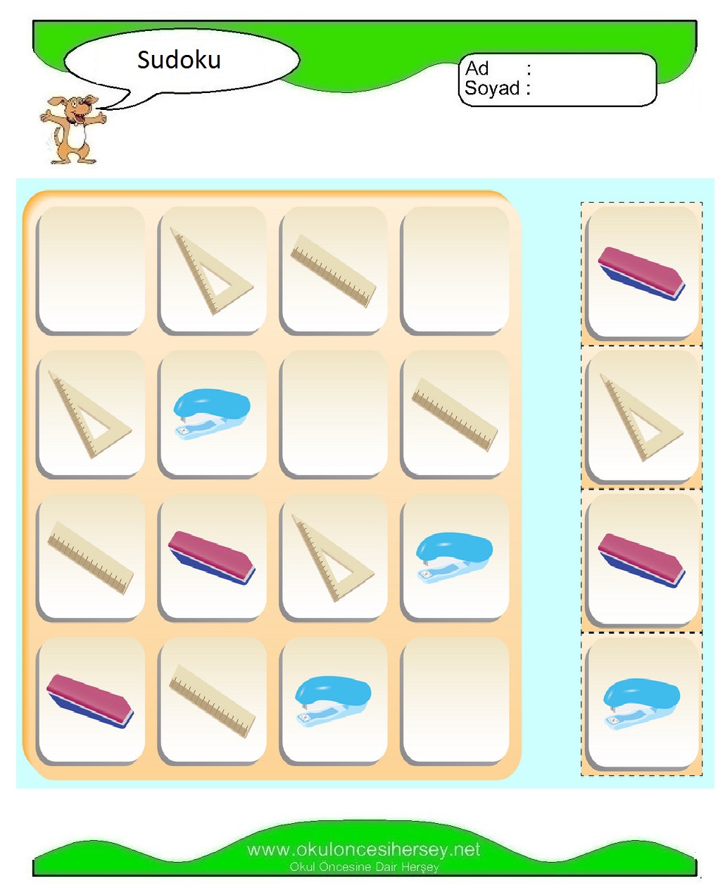 Resimli Sudoku Bulmaca