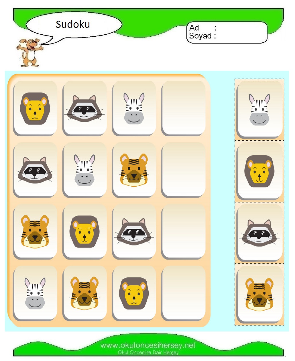 Resimli Sudoku Bulmaca