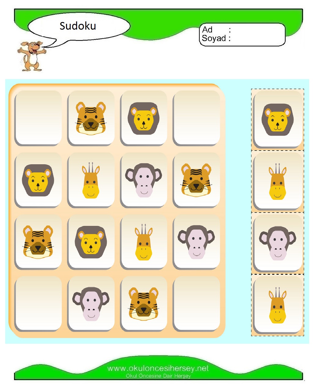 Resimli Sudoku Bulmaca