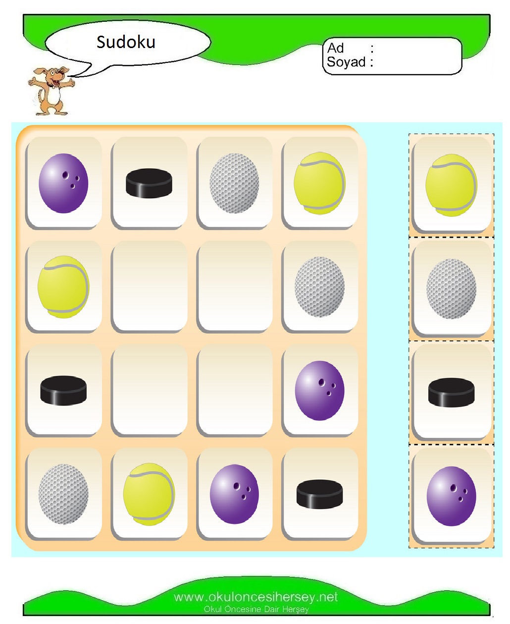 Resimli Sudoku Bulmaca